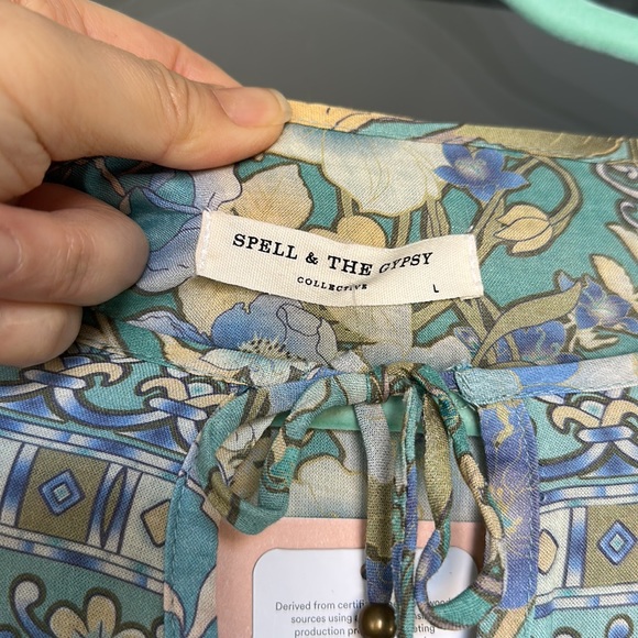 Spell Fp turquoise amethyst gown L - Picture 11 of 13